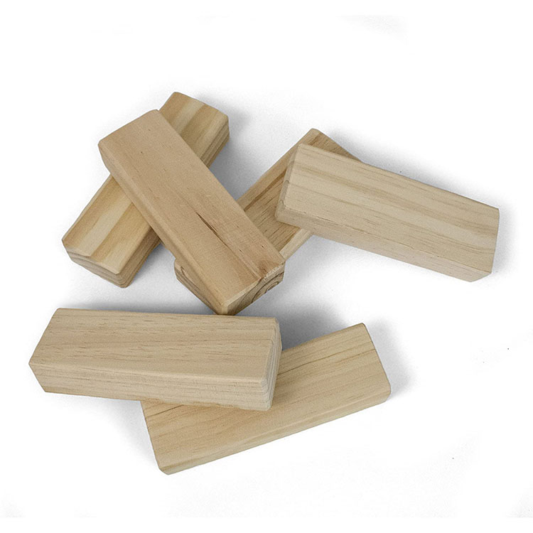 New Arrival Best Manufacturer Giant Stacking Blocks Set Backyard Lawn Yard Game Large Wooden Tumbling Timber