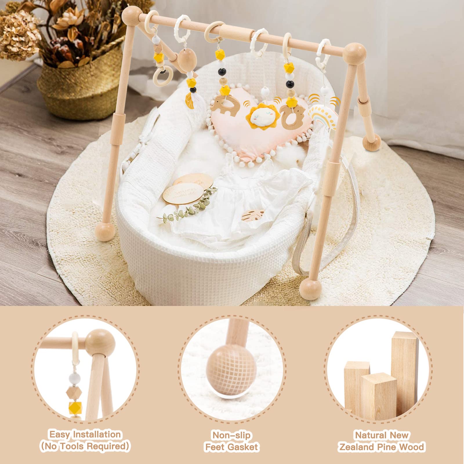 Kids Toys Hobbies Mat Animal Fitness Blanket Game Toys Wood Activity Playmats Wooden Babi Mat Games Baby Play Gym