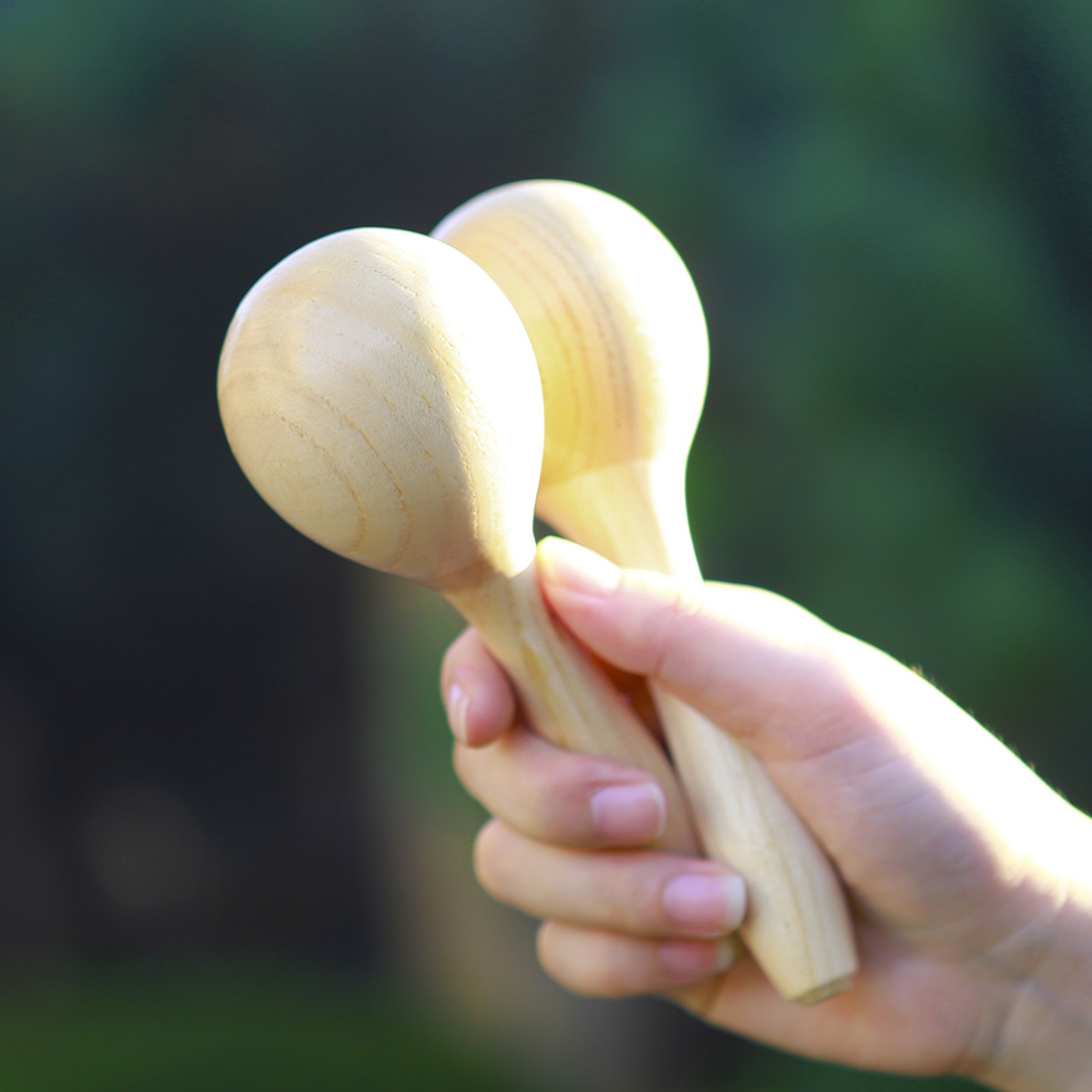 The New Popular Early Childhood Education Educational Music Toy Sand Hammer Wooden Maracas