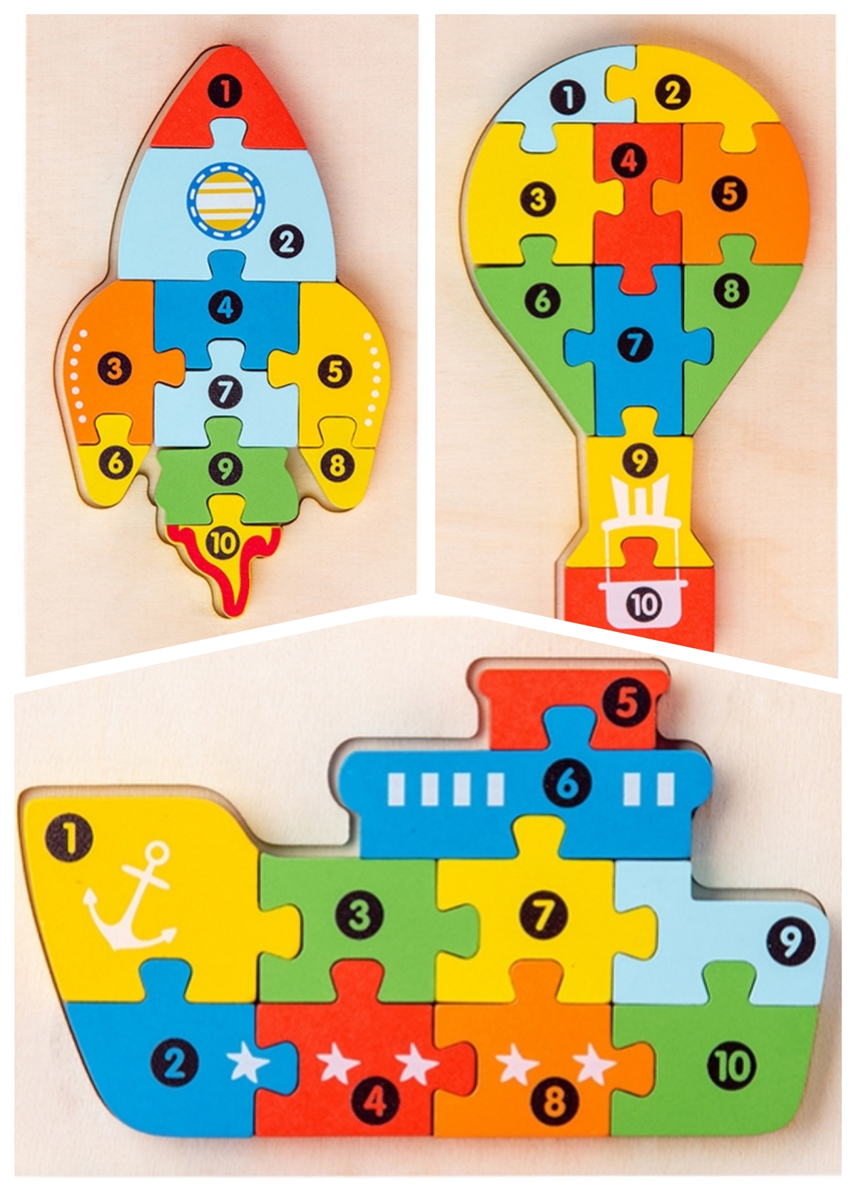 Vehicle puzzle packaging display