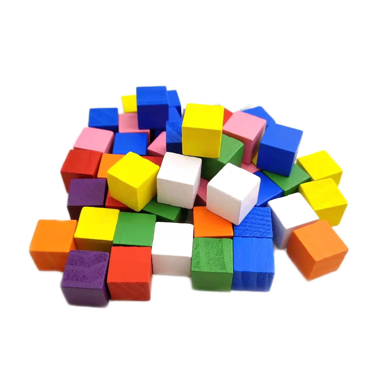 Customizable Size DIY Eco-friendly Building Blocks Small Square Wooden Blocks for Kids Toys