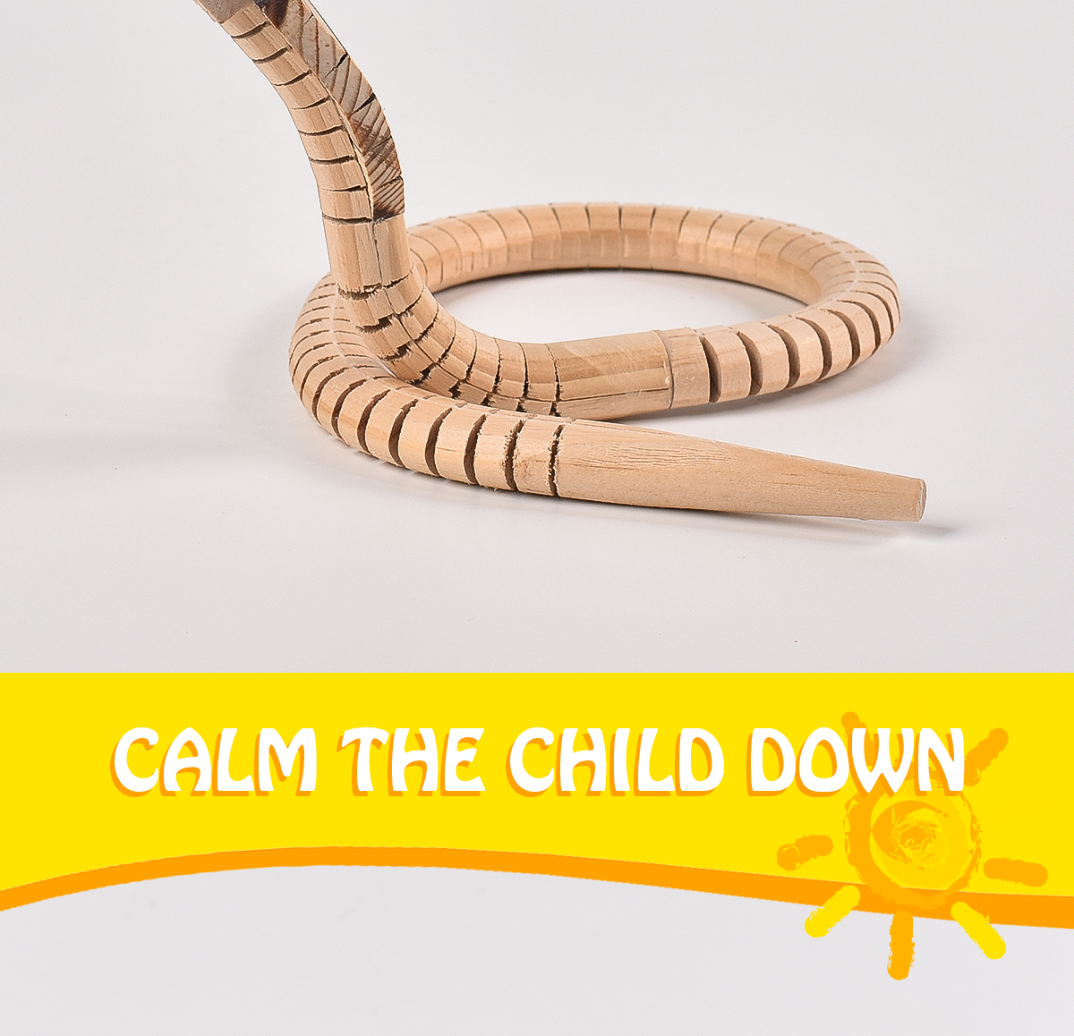 Wooden Toy Swing Snake Detail