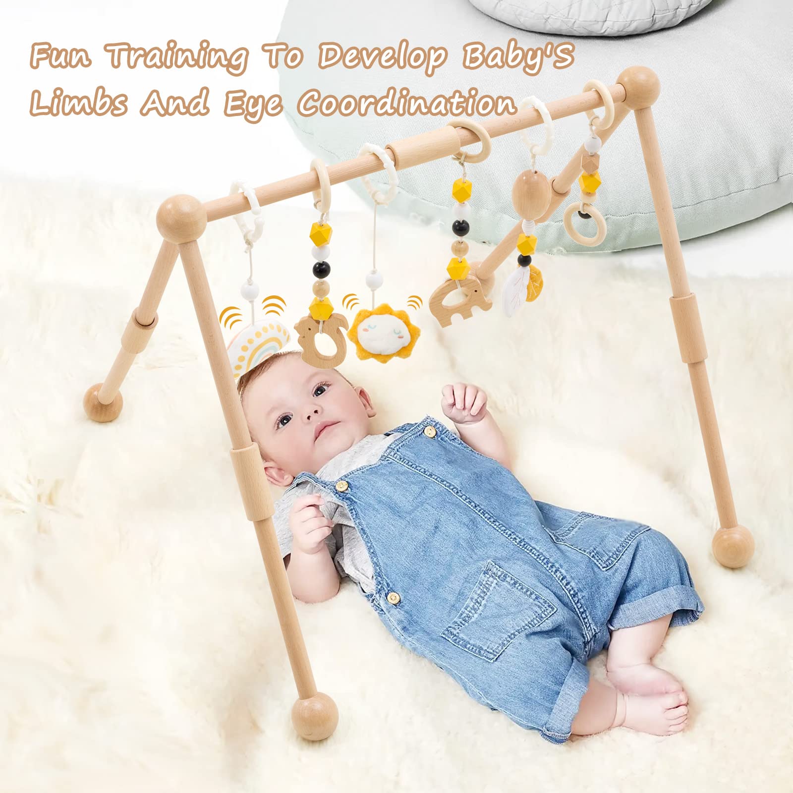 Kids Toys Hobbies Mat Animal Fitness Blanket Game Toys Wood Activity Playmats Wooden Babi Mat Games Baby Play Gym