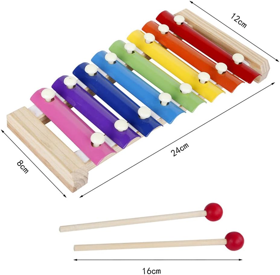 Montessori Wooden Music Educational Toys: Infant and Children's Puzzle Xylophone Instrument Manufacturer Direct Sales