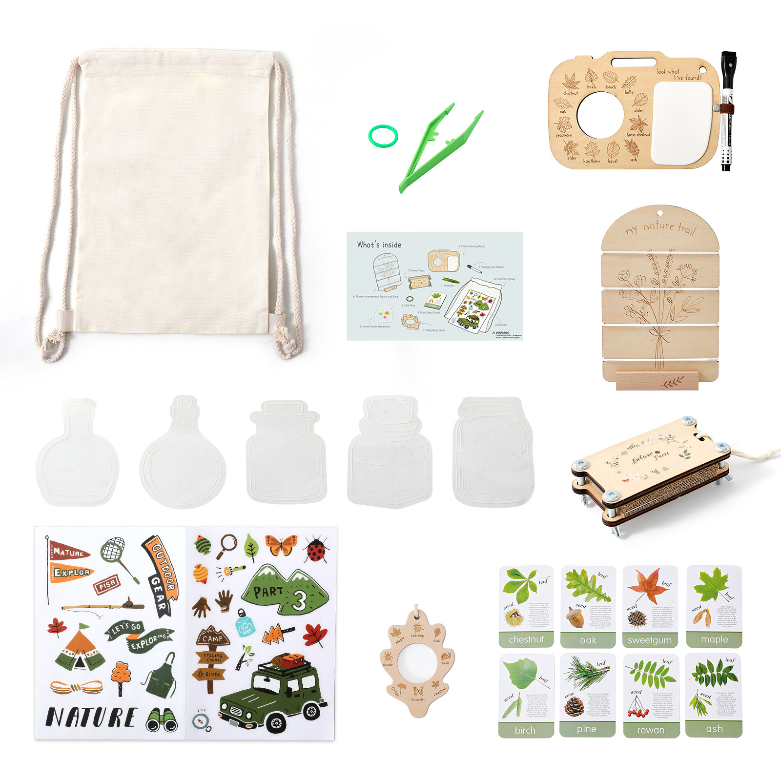 NEW Multifunctional Outdoor Adventure Nature Exploration Toys for Preschool Baby Toddlers Wood Capture Insects Outdoor Learning