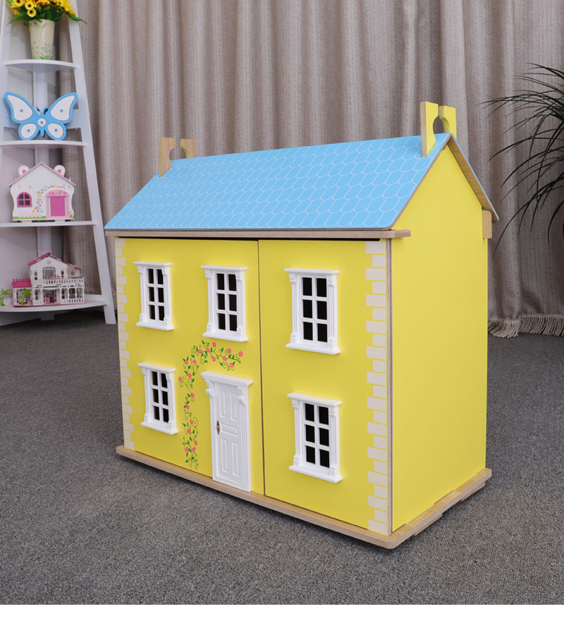 Classic Wooden DIY Children Doll House Toy Play House