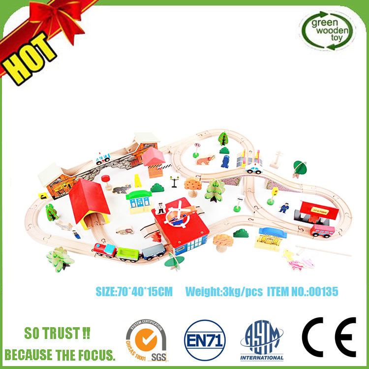 Small Wooden Toy Trains for Kids