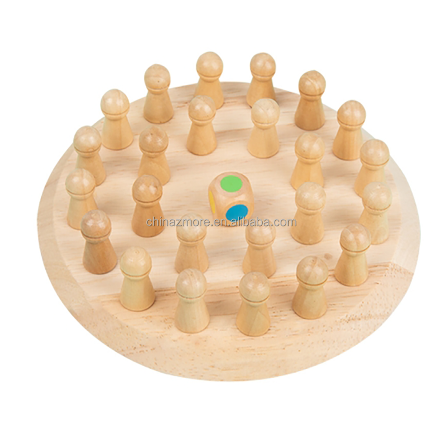 2024 Kids Toy Match Sticks Board Game Children Color Sorting Logical Thinking Training Wooden Memory Chess Game