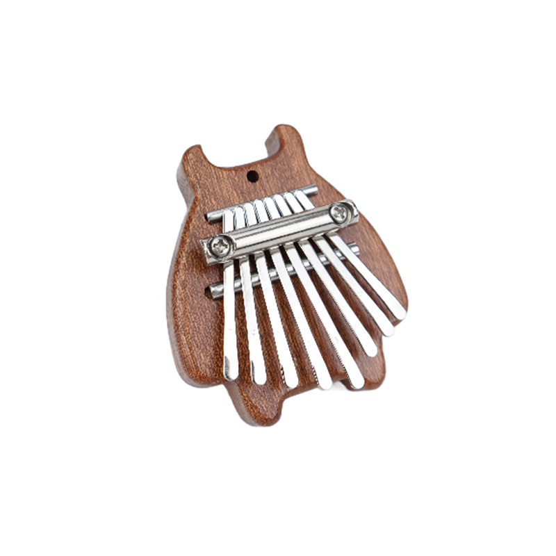 Mini Thumb Piano Portable Solid Wood 8 Keys Kalimba Carimba Educational Toy Party Gift Outdoor Musical Instrument