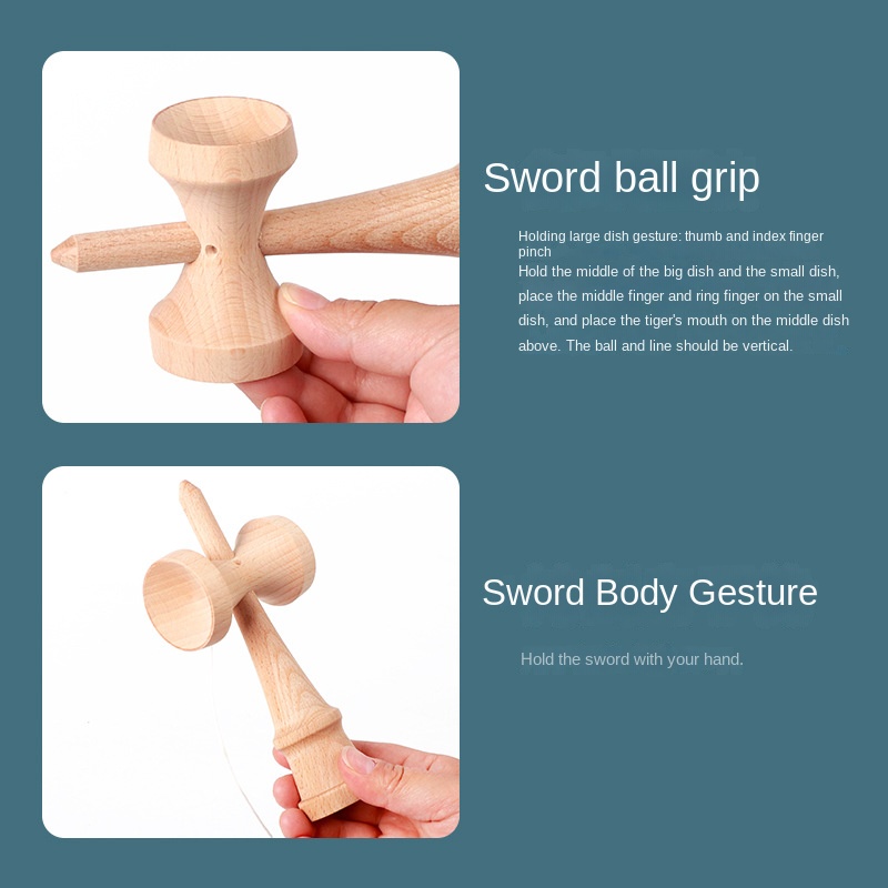Wholesale Traditional Kendama Gift Made Wood Outdoor Toys Structures