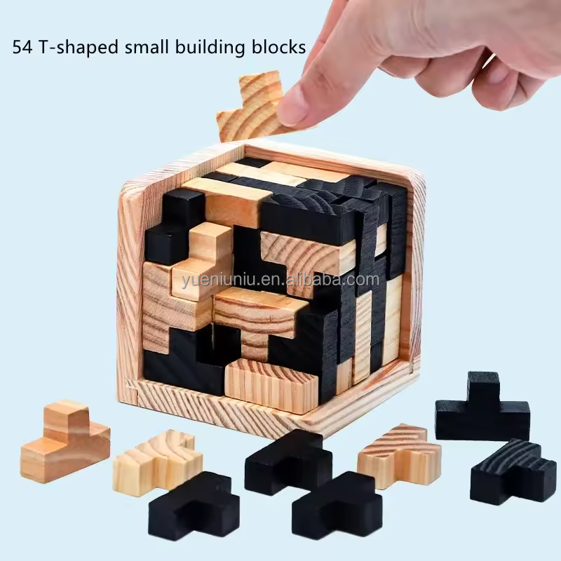 T-shaped puzzle pieces