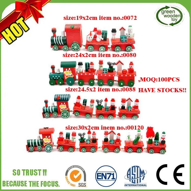 Wooden Railway Mini Electric Toy Model Train Set Item 1