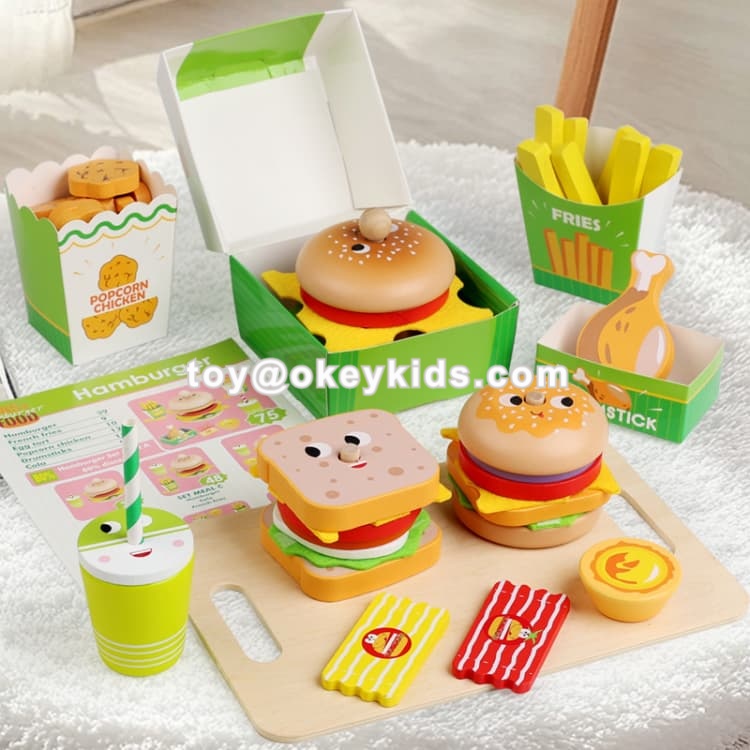 Wooden Sandwich Toy Stacking Option 3