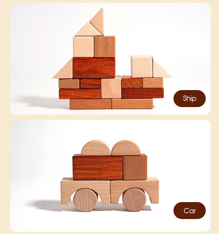 Solid Wood Building Blocks 10