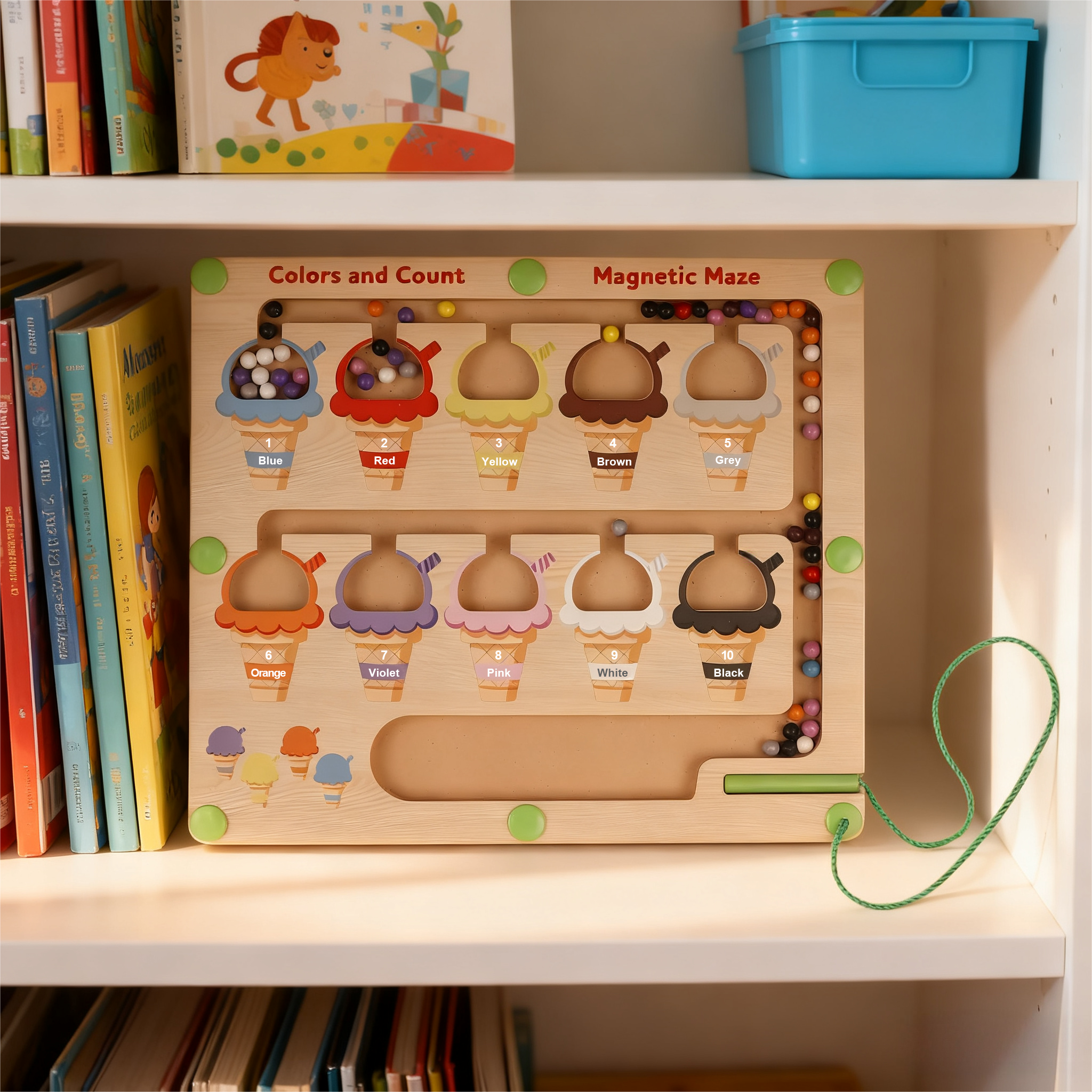 Wooden Baby Intelligence Development Toys Early Learning Education Montessori Toys Suitable for 1 to 2 Year Old Baby Puzzles