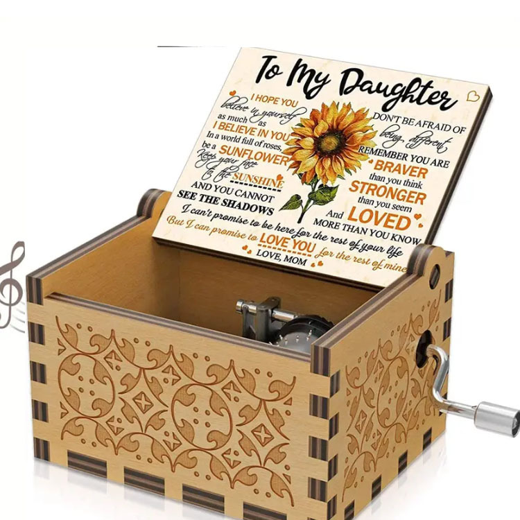Wooden Music Box Detail 5