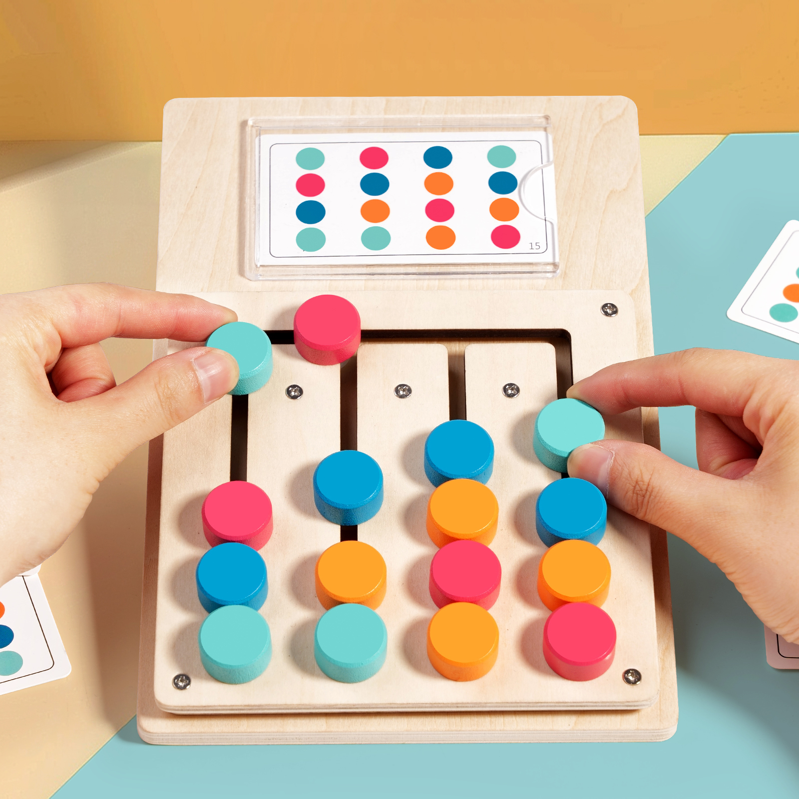 Montessori Kids Color Matching Game for Creative Logical Thinking Training for 5 to 7 Years Age Range