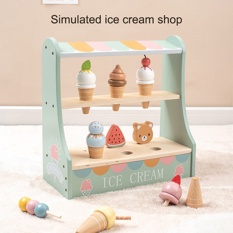 Wholesale Funny Hot Selling Pretend Play Preschool Wooden Sets Kids Kitchen Toy for Children Diy Food Kids Games