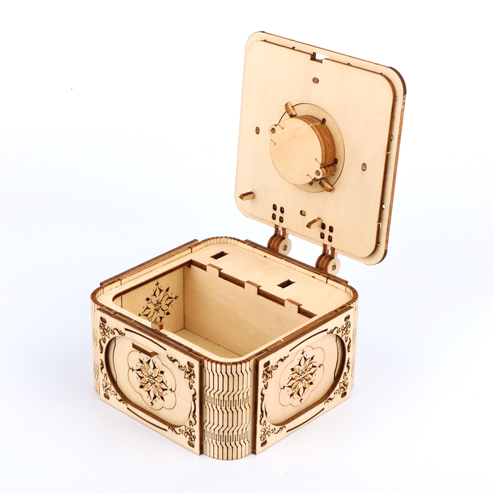 Custom 3D Wooden Puzzle Wooden Building Blocks Set Music Box DIY TOY STEM Learning Educational Toys for Boys Girls LT-YYH-21