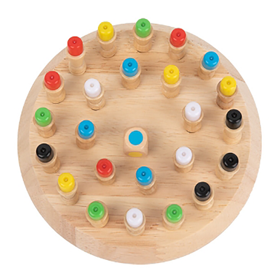 2024 Kids Toy Match Sticks Board Game Children Color Sorting Logical Thinking Training Wooden Memory Chess Game