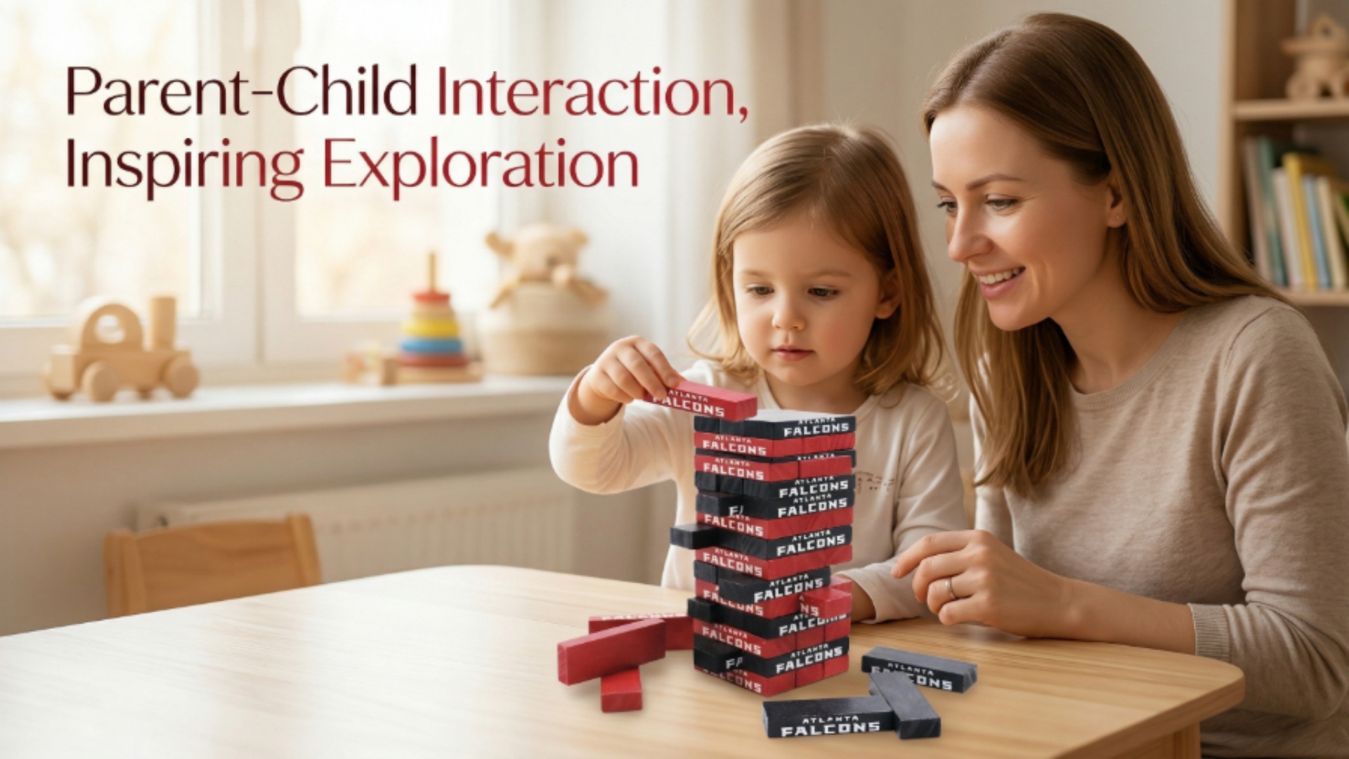 Adults Super Naughty Eco-friendly Wooden Block Tower Tumbling Stacking DIY Toy with Customizable Options