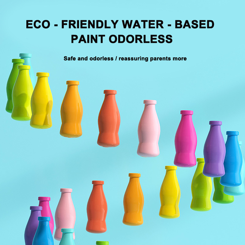 2026 Foreign Internet Celebrity ParentChild Interactive Educational Wooden Montessori Stacking Color Matching Bottle Sorting Toy