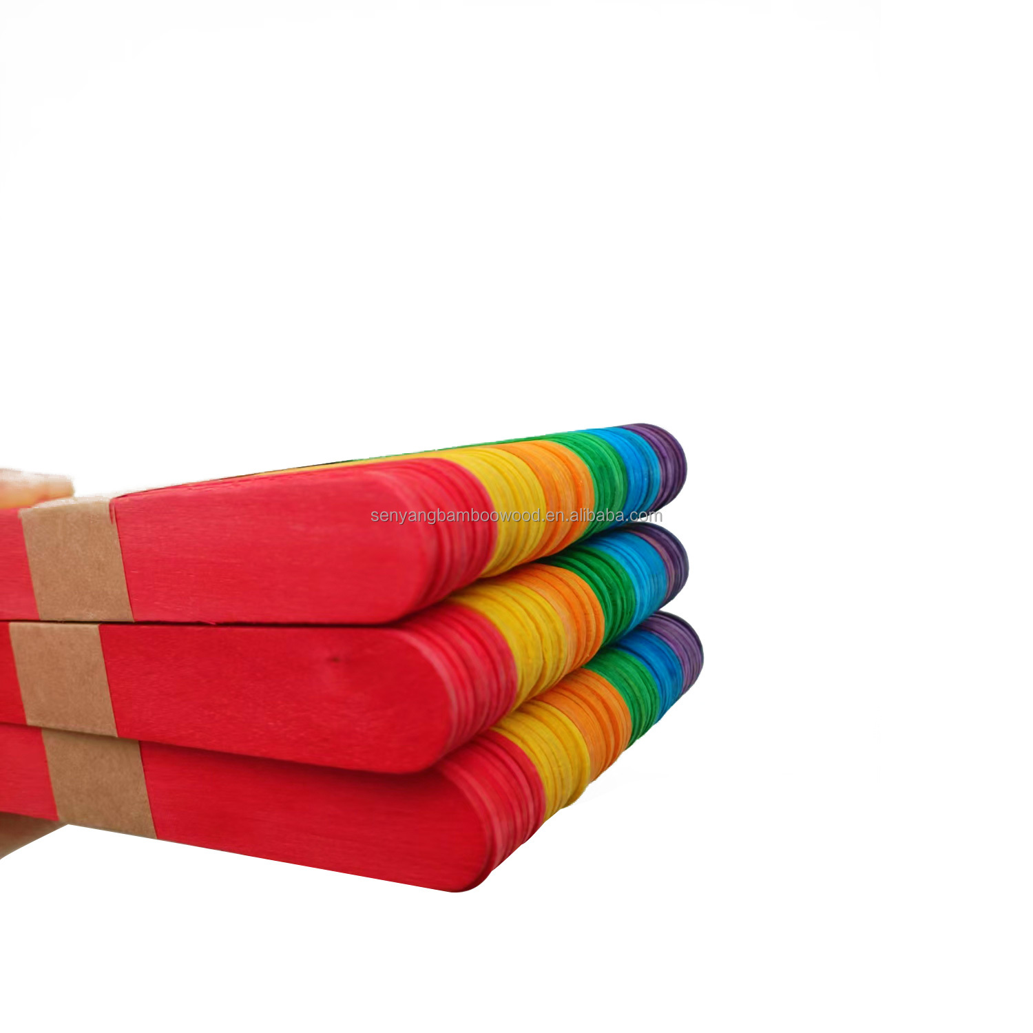 Eco-friendly 150x18x1.6mm Natural Craft Sticks for Children DIY Activities at School and Home 75PK