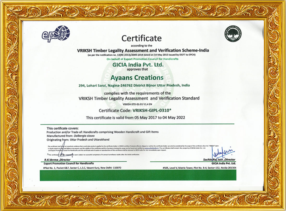 VRIKSH Certificate