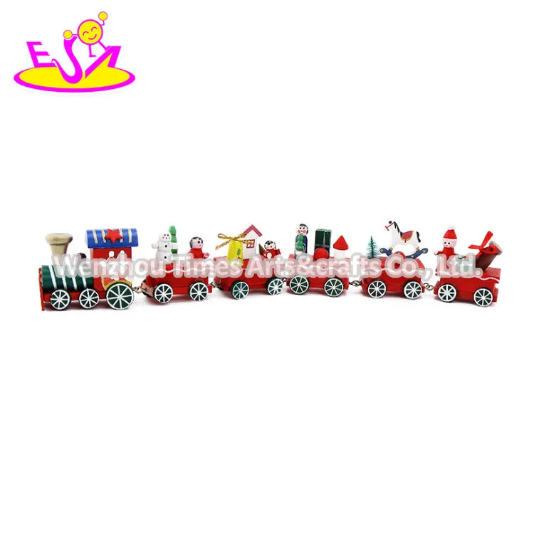 Wooden Christmas Train Set Image 7