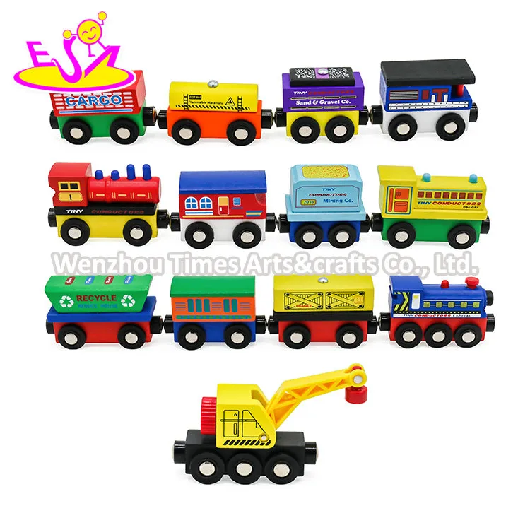 New Hottest Educational Wooden Magnetic Train Set for Kids W04A480