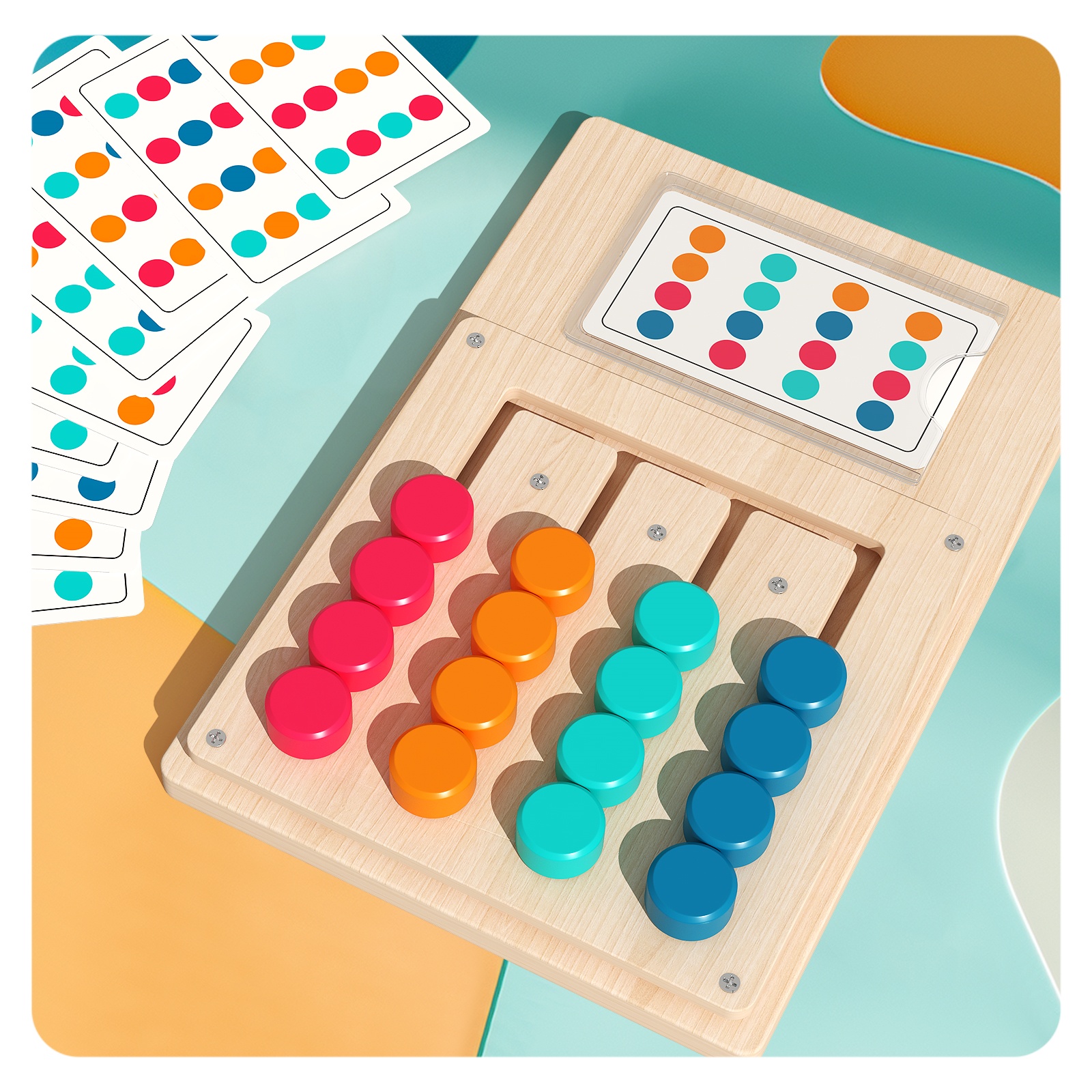 Montessori Kids Color Matching Game for Creative Logical Thinking Training for 5 to 7 Years Age Range