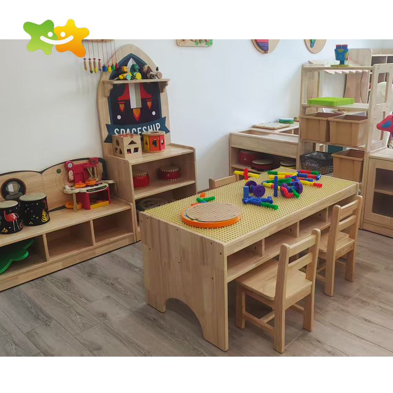 Daycare Center Preschool Furniture Sets Kindergarten Classroom Wooden Furniture Tables Chairs Set
