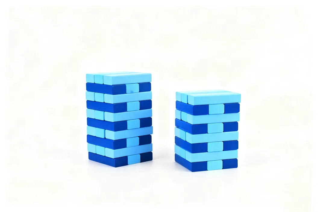 Classic Stackable Eco-Friendly Pine Wood Building Blocks