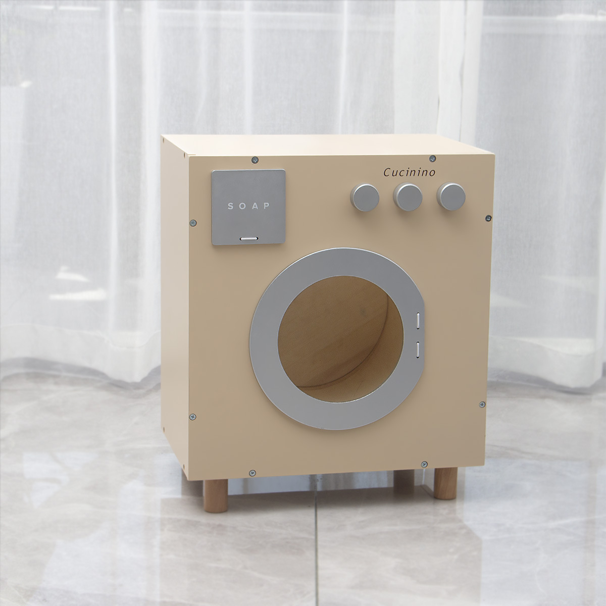 Children's Wooden Kitchen Toy Set Simulation Play House Kids Cooking Kitchenware Refrigerator Parent-child Interaction Toys
