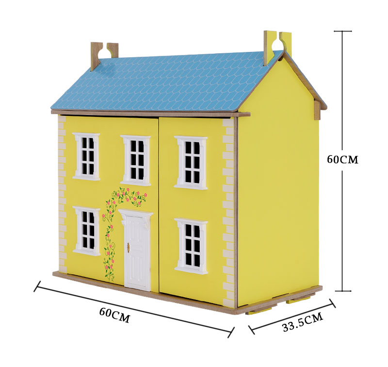 Classic Wooden DIY Children Doll House Toy Play House