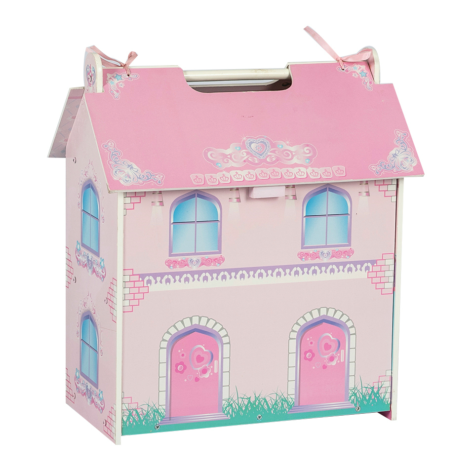 New Design Triple Portable Wooden Doll House