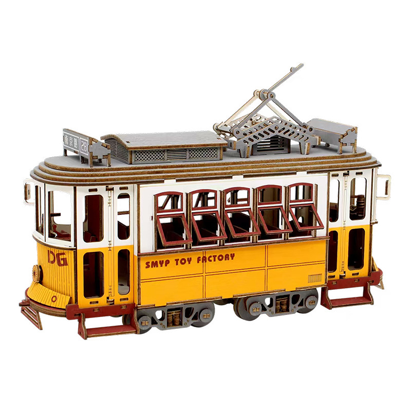 Qlychee Custom 3D Wooden Car Camper Truck Puzzle DIY Assembly Vehicle Model, Educational Brain Teaser Toy for Adult Manufacture