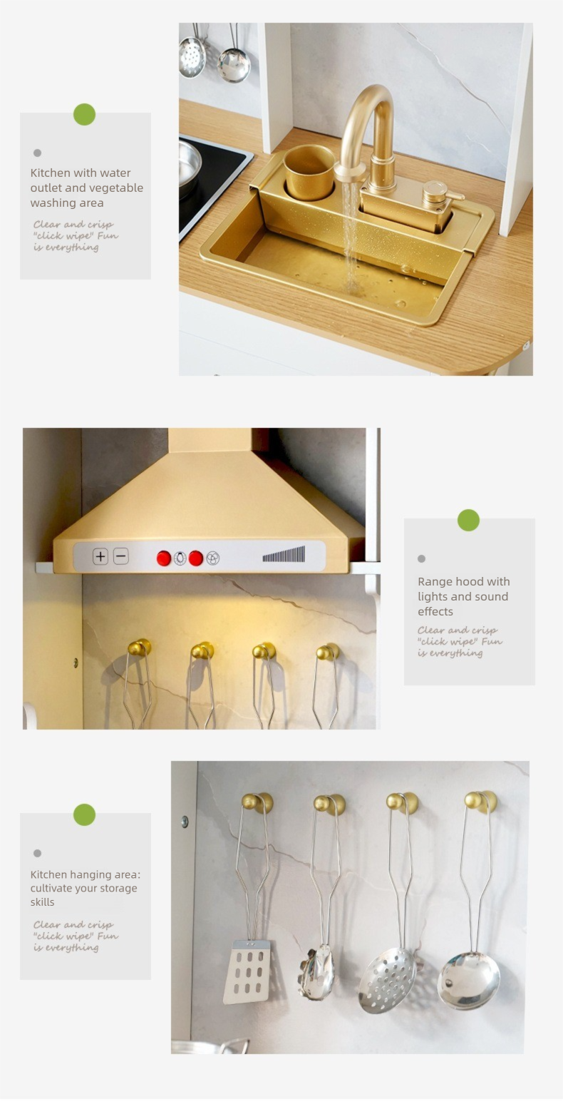 Wooden Play Kitchen details 8