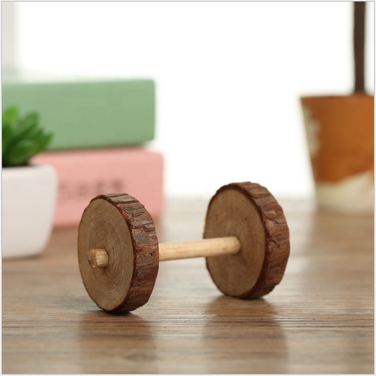 Wooden Hamster Mouse Toy Rustic Log Bark Wood Hollow Tree Trunk Hamster Raw Chew Toy