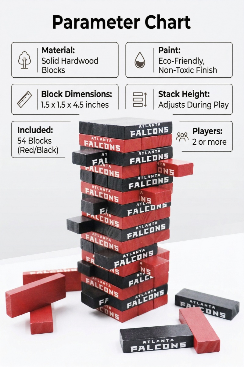 Adults Super Naughty Eco-friendly Wooden Block Tower Tumbling Stacking DIY Toy with Customizable Options