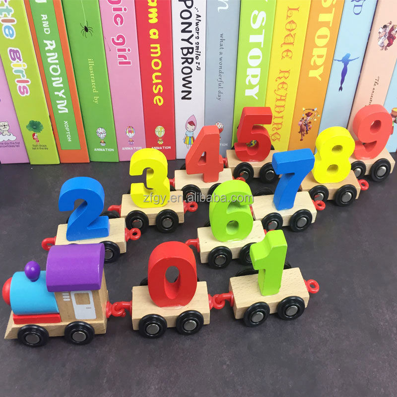 Natural Wooden Cartoon Blocks Toys for Kids