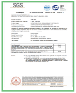 Safety and environmental certificate