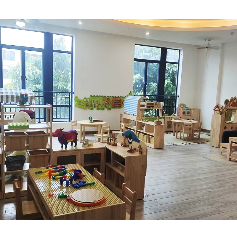 Kindergarten Project Indoor and Outdoor Equipment Daycare Center Wooden Classroom Furniture Sets