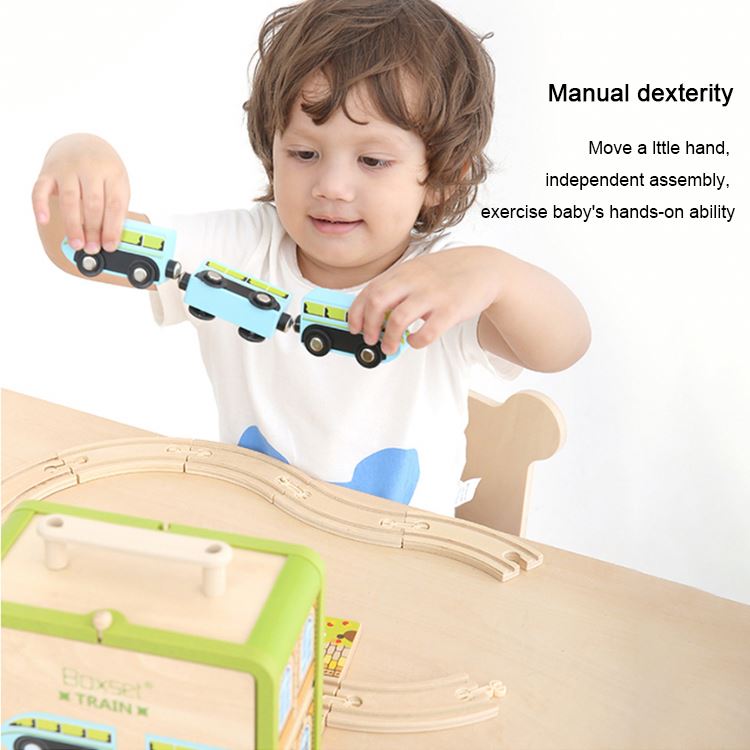 UDEAS Children Building Wooden DIY Craft Train Model Toy Kit