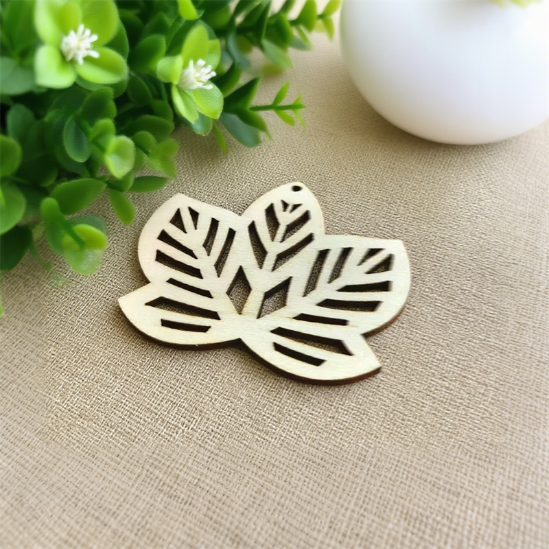 Handmade Eco-Friendly Wooden Flower Puzzle for Children Folk Art Style DIY Painting Toy Wood Crafts for Kids &amp; Home Decor