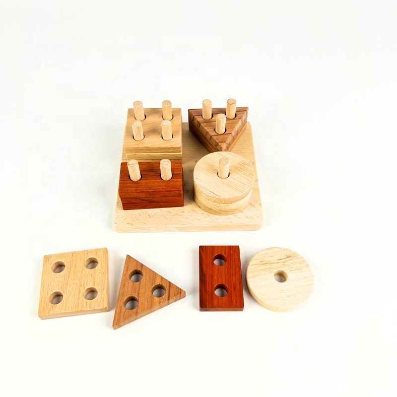 Wooden Sorting Stacking Toys Detail 3