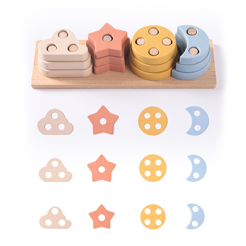 Baby Early Education and Intelligence Toy Wooden Multi-functional Color and Shape Cognitive Toy Multi-functional Matching Car