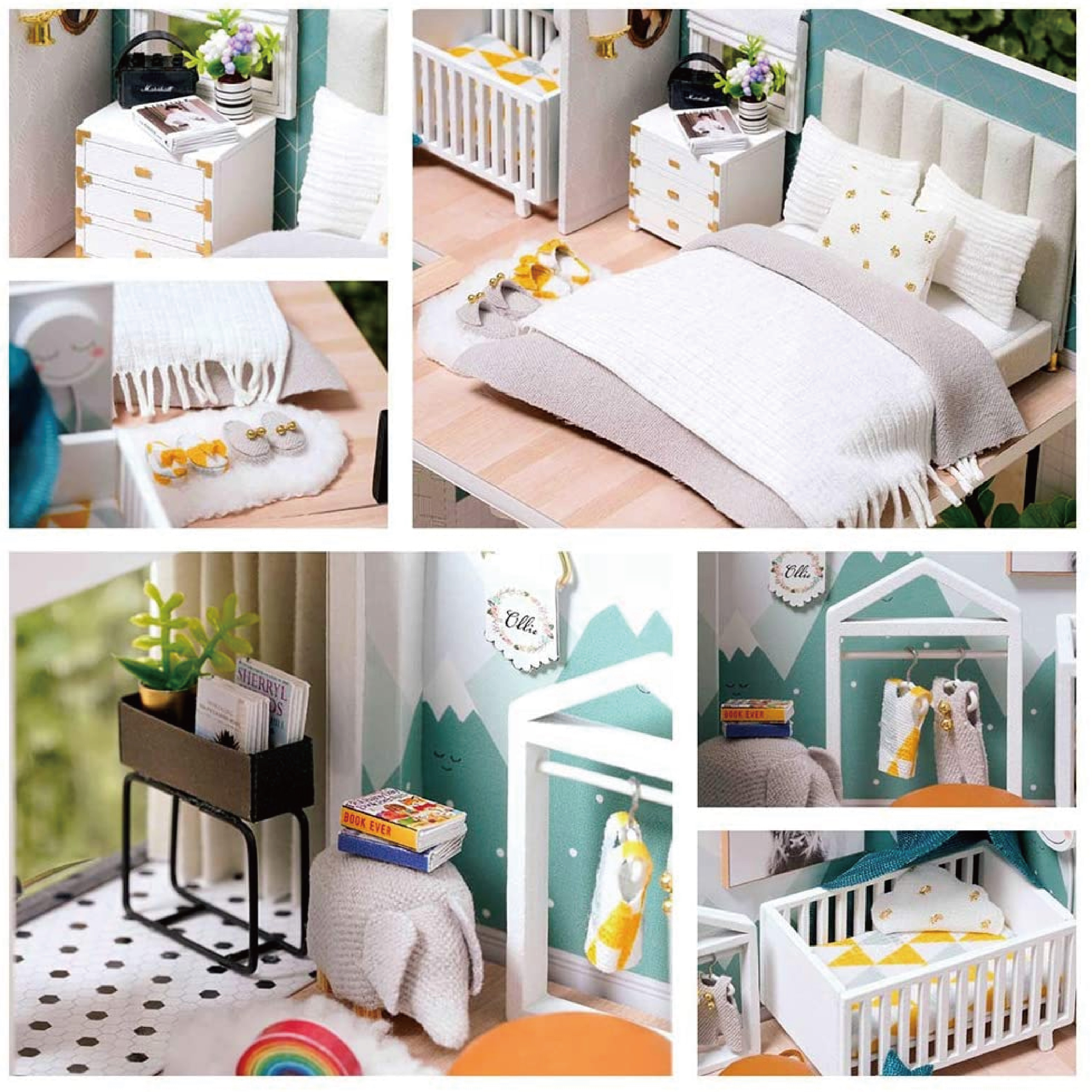 Factory Direct Selling Diy Miniatures 1:12 Wooden Kits Decoration Doll House Toy Educational Dollhouse Miniatures