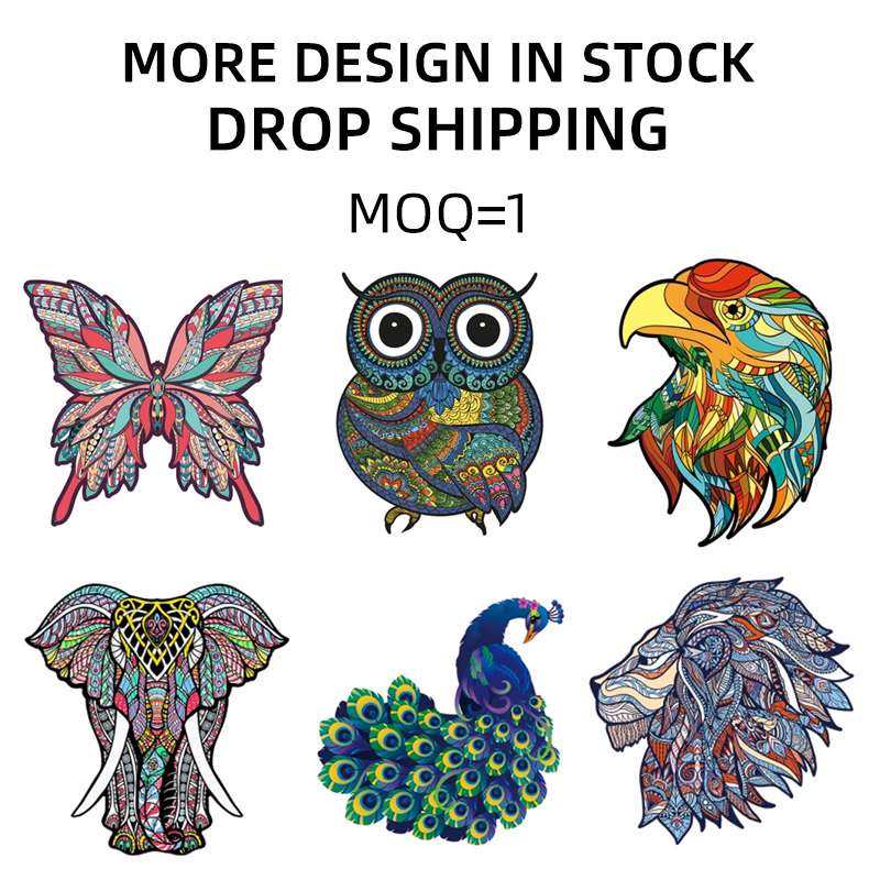 Wooden Animal Jigsaw Puzzles - Fun &amp; Challenging Wooden Puzzle Toys For Kids &amp; Adults, Perfect Gift