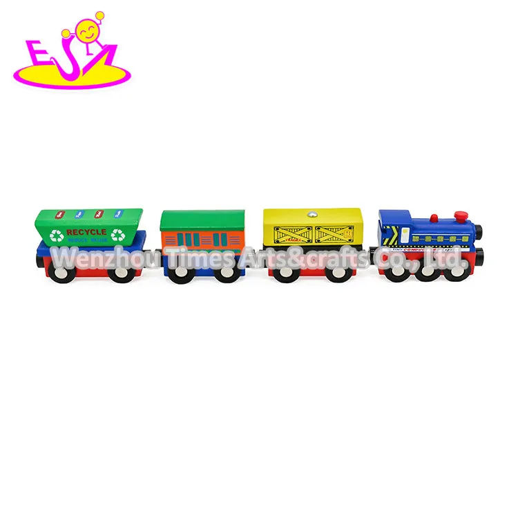 New Hottest Educational Wooden Magnetic Train Set for Kids W04A480